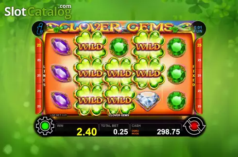 Скрин3. Clover Gems слот