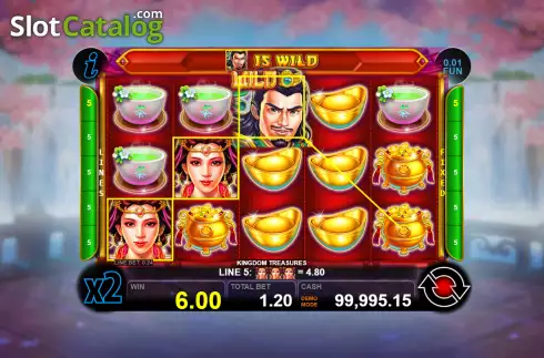 Скрин3. Kingdom Treasures слот