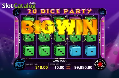 Скрин5. 20 Dice Party слот