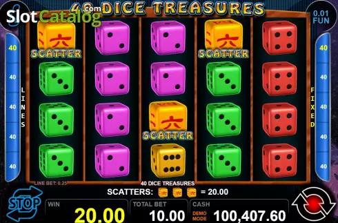 Скрин5. 40 Dice Treasures слот