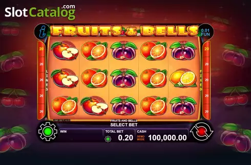 Скрин2. Fruits And Bells слот