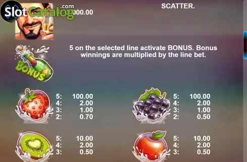 Скрин6. Champagne & Fruits слот