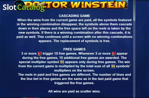 Скрин6. Doctor Winstain слот