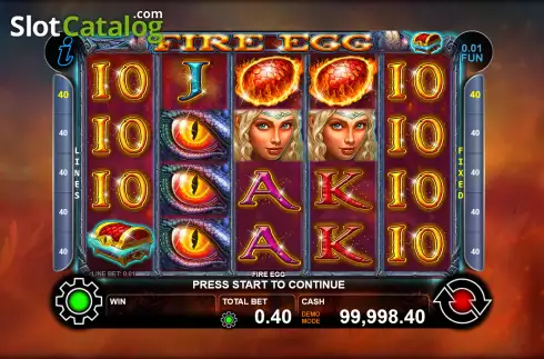 Скрин2. Fire Egg слот