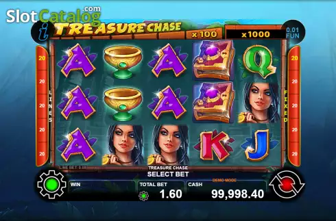 Скрин2. Treasure Chase слот