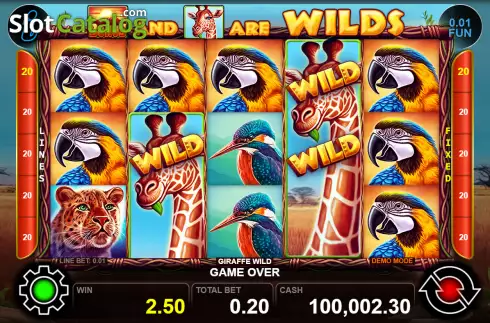 Скрин4. Giraffe Wild слот
