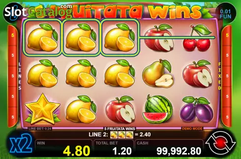Скрин3. 5 Fruitata Wins слот