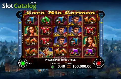 Скрин2. Cara Mia Carmen слот