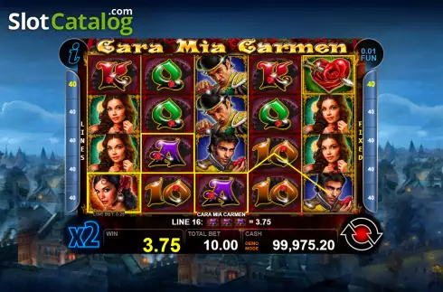 Скрин4. Cara Mia Carmen слот