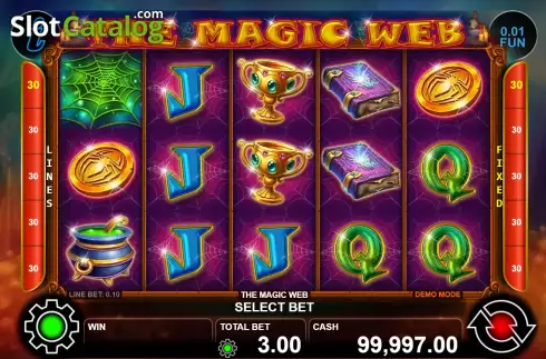 Скрин2. The Magic Web слот