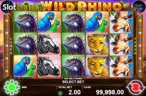 Скрин2. Wild Rhino слот