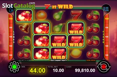 Скрин3. 100x Cherry Party слот