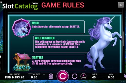 Скрин7. Crystal Unicorn слот