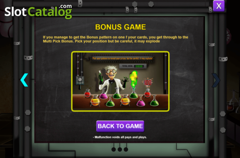 Скрин9. Bingo Cientista Doidao слот