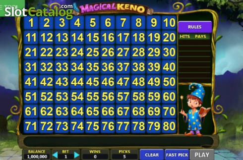 Скрин2. Magical Keno слот