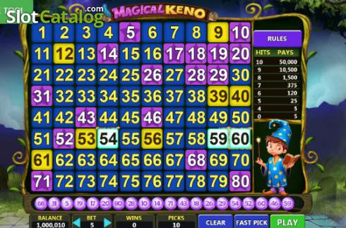 Скрин4. Magical Keno слот