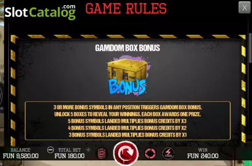 Скрин9. Gamdom Strike слот