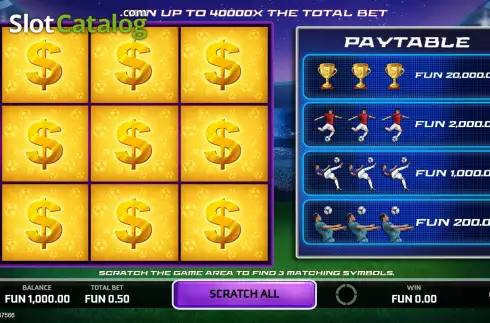 Скрин2. Football Pro Scratchcard слот
