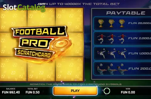 Скрин3. Football Pro Scratchcard слот