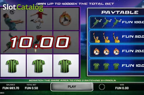 Скрин5. Football Pro Scratchcard слот
