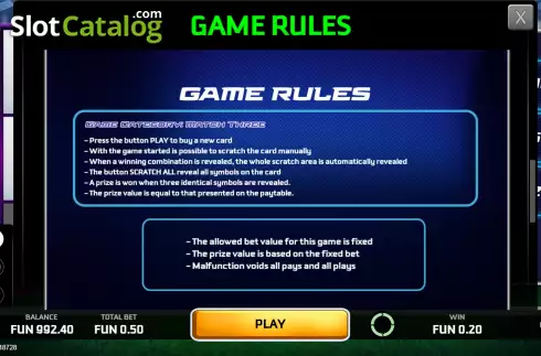 Скрин7. Football Pro Scratchcard слот