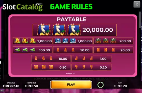 Скрин5. Billion Llama Scratchcard слот