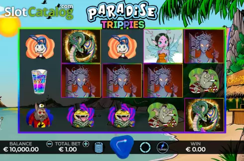 Скрин2. Paradise Trippies слот