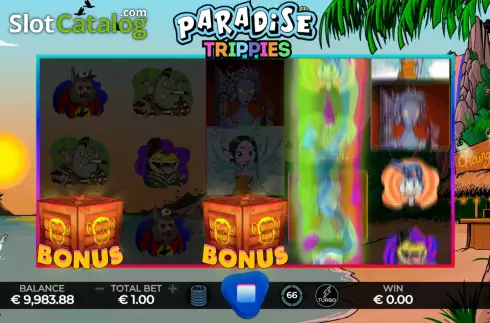 Скрин4. Paradise Trippies слот