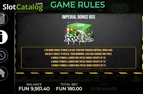 Скрин8. Imperial: Operation Rio слот