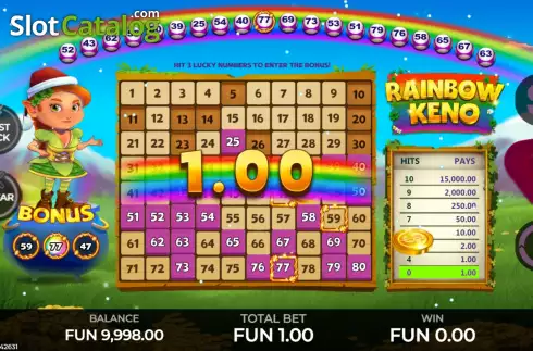 Скрин5. Rainbow Keno слот