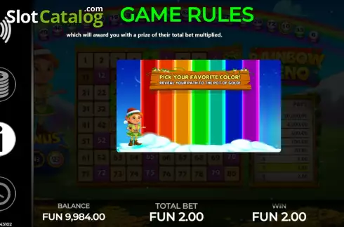 Скрин9. Rainbow Keno слот