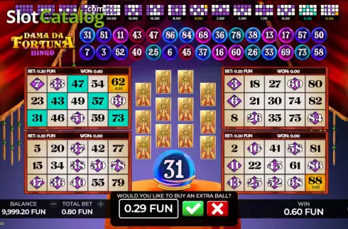 Скрин3. Dama da Fortuna Bingo слот