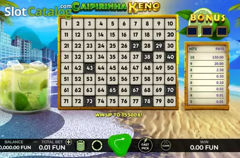 Скрин2. Caipirinha Keno слот