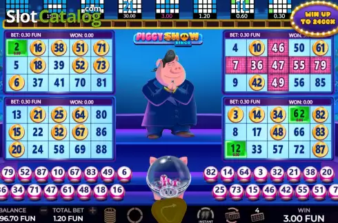 Скрин4. Piggy Show Bingo слот
