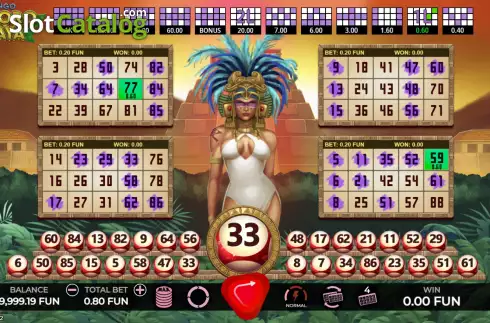 Скрин4. Bingo Tesoro Maya слот