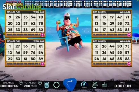 Скрин2. Garoto de Ipanema Bingo слот