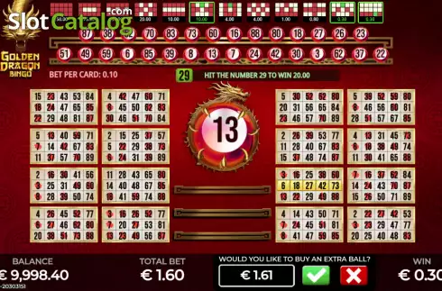 Скрин3. Golden Dragon Bingo слот