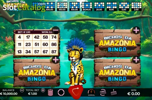Скрин2. Bichos Da Amazonia Bingo слот