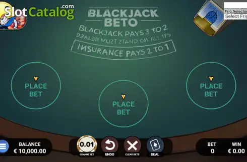 Скрин2. Blackjack Beto слот