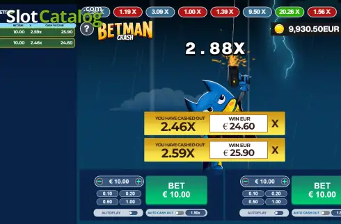 Скрин3. Betman Crash слот
