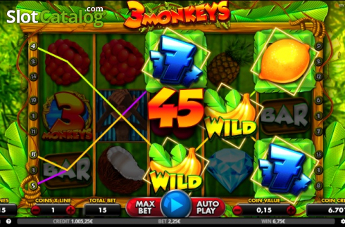 Скрин3. 3 Monkeys (Capecod Gaming) слот