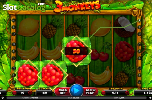 Скрин5. 3 Monkeys (Capecod Gaming) слот