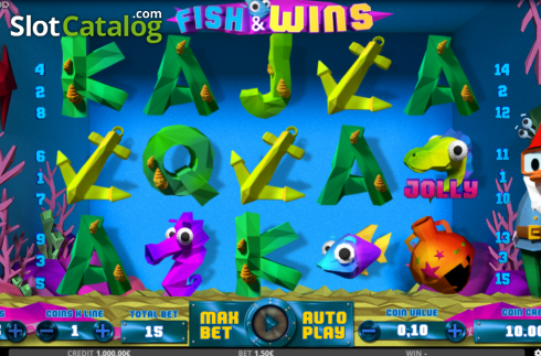 Скрин2. Fish and Wins слот