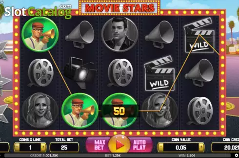 Скрин3. Movie Stars слот