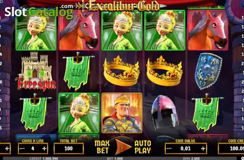 Скрин2. Excalibur Gold слот