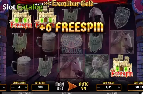 Скрин5. Excalibur Gold слот