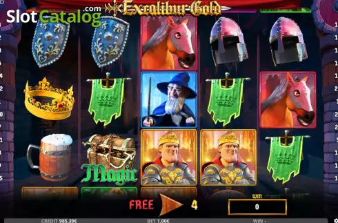 Скрин7. Excalibur Gold слот