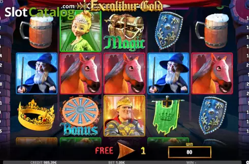 Скрин8. Excalibur Gold слот