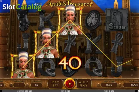 Скрин4. Anubi's Treasure слот