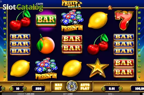 Скрин2. Fruits N Bells слот